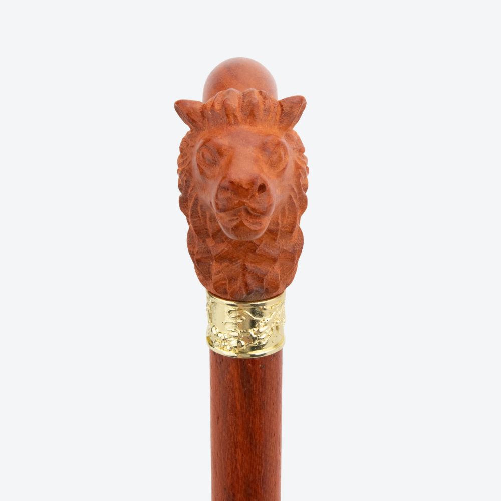 Majestic Lion Wooden Classic Cane