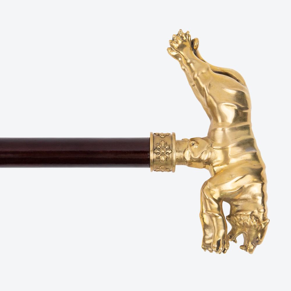 Ancestral Golden Tiger Wooden Cane Classic-Bastoni UK
