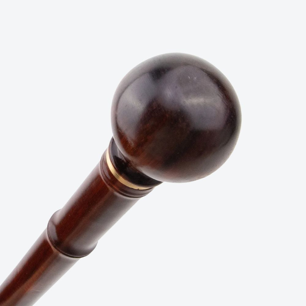 Bamboo Wooden Walking Stick with Grip Handle - Bastoni