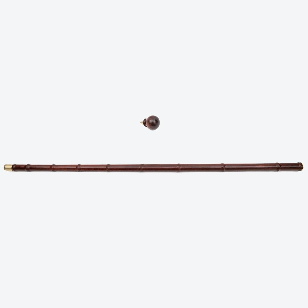 Bamboo Wooden Walking Stick with Grip Handle - Bastoni