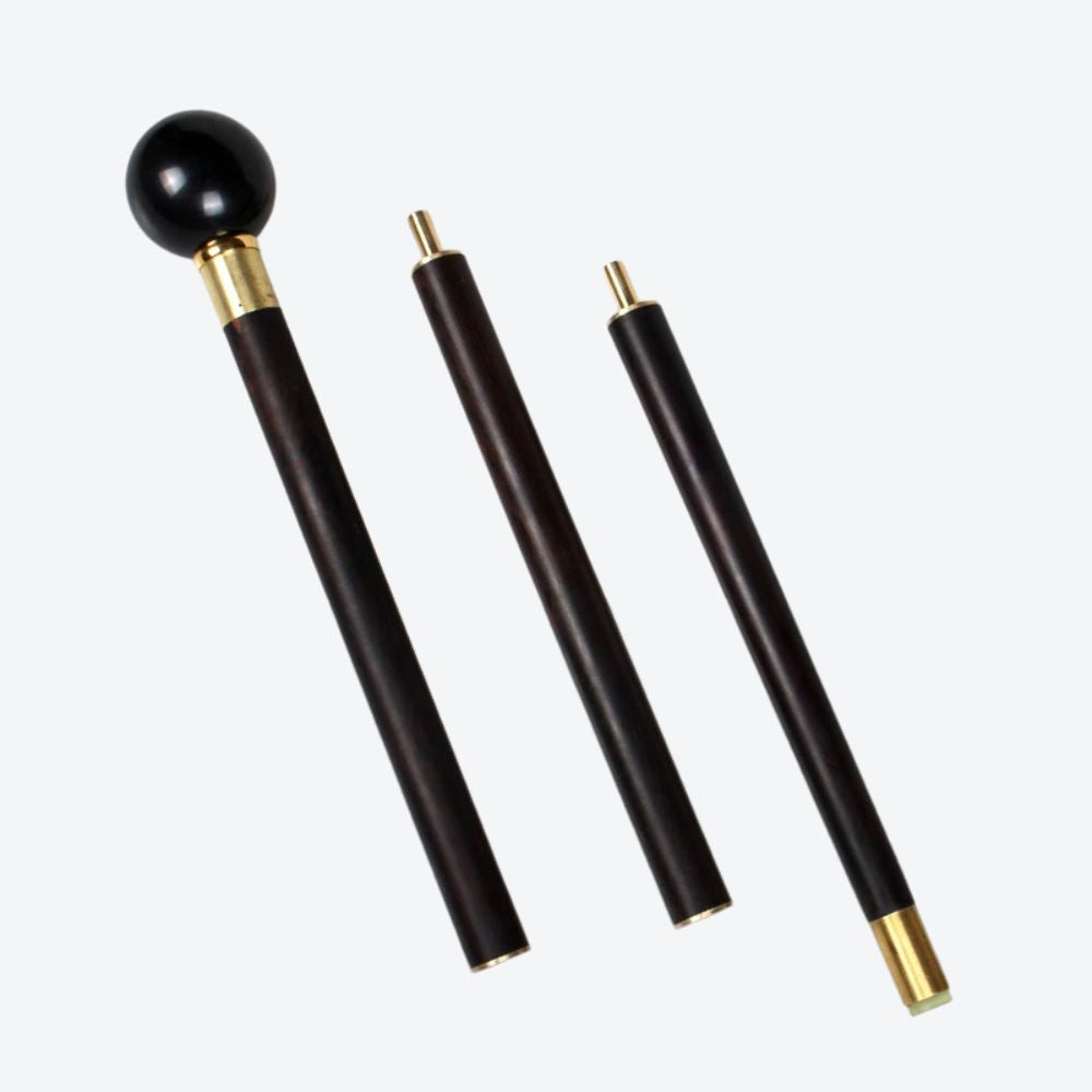 Bastoni Wooden Cane 8 Ball Billiards Black Bastoni