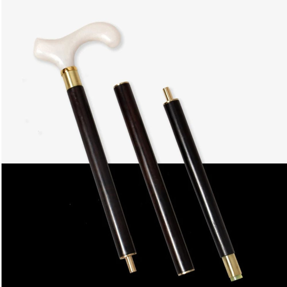 Bastoni Black Elegant African Wood Modern Walking Stick