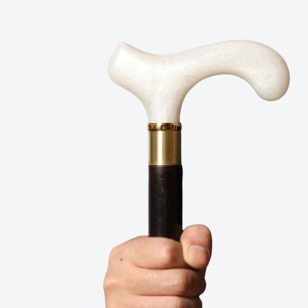 Bastoni Black Elegant African Wood Modern Walking Stick