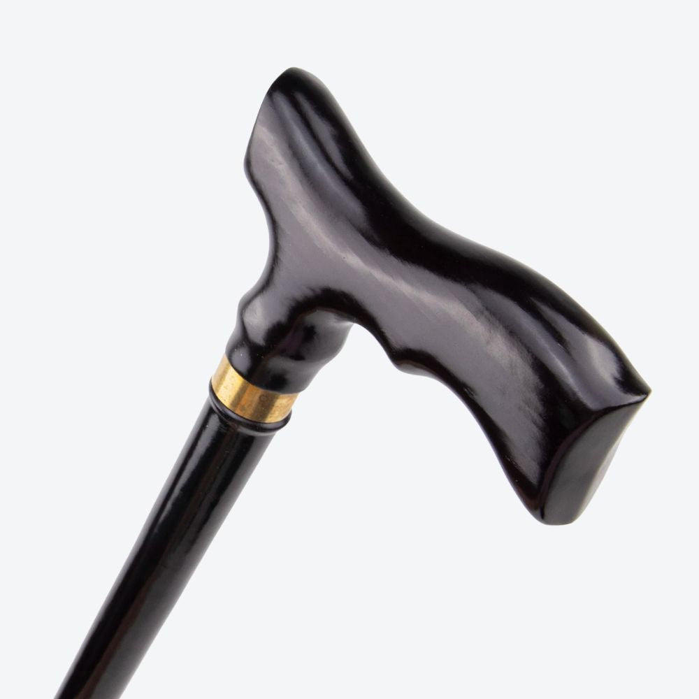 Bastoni Black Fish Tail Wooden Cane