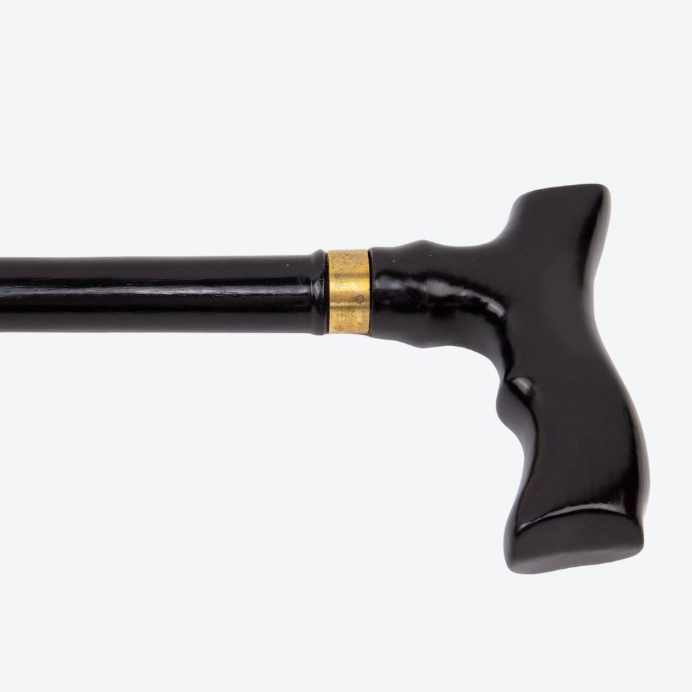 Bastoni Black Fish Tail Wooden Cane