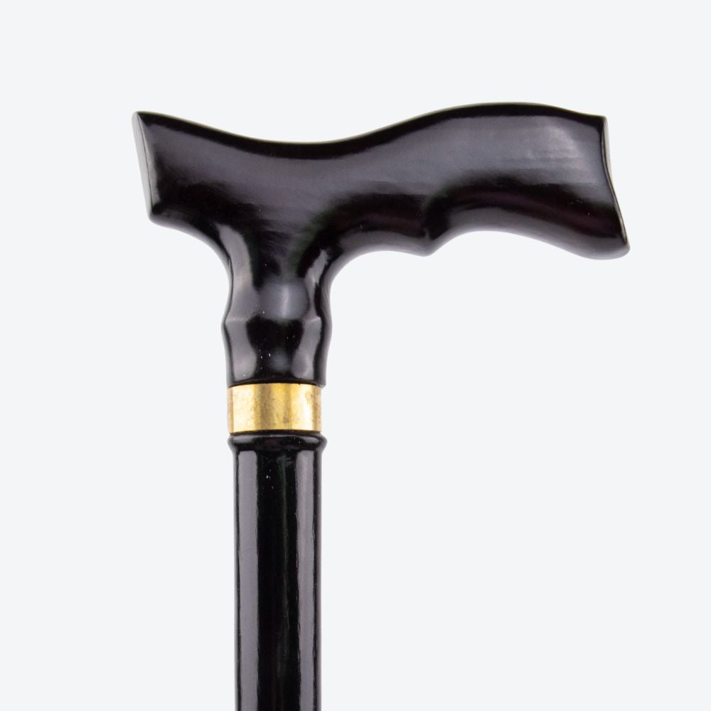 Bastoni Black Fish Tail Wooden Cane