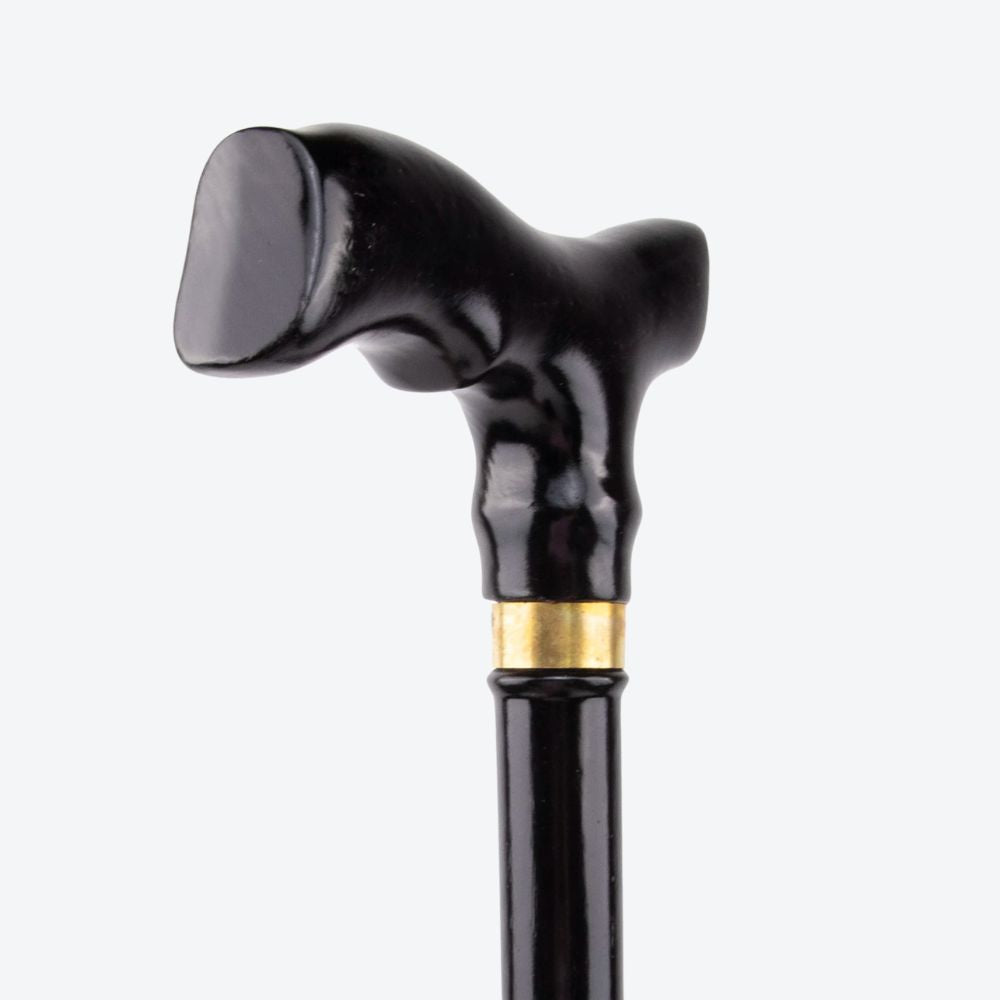 Bastoni Black Fish Tail Wooden Cane