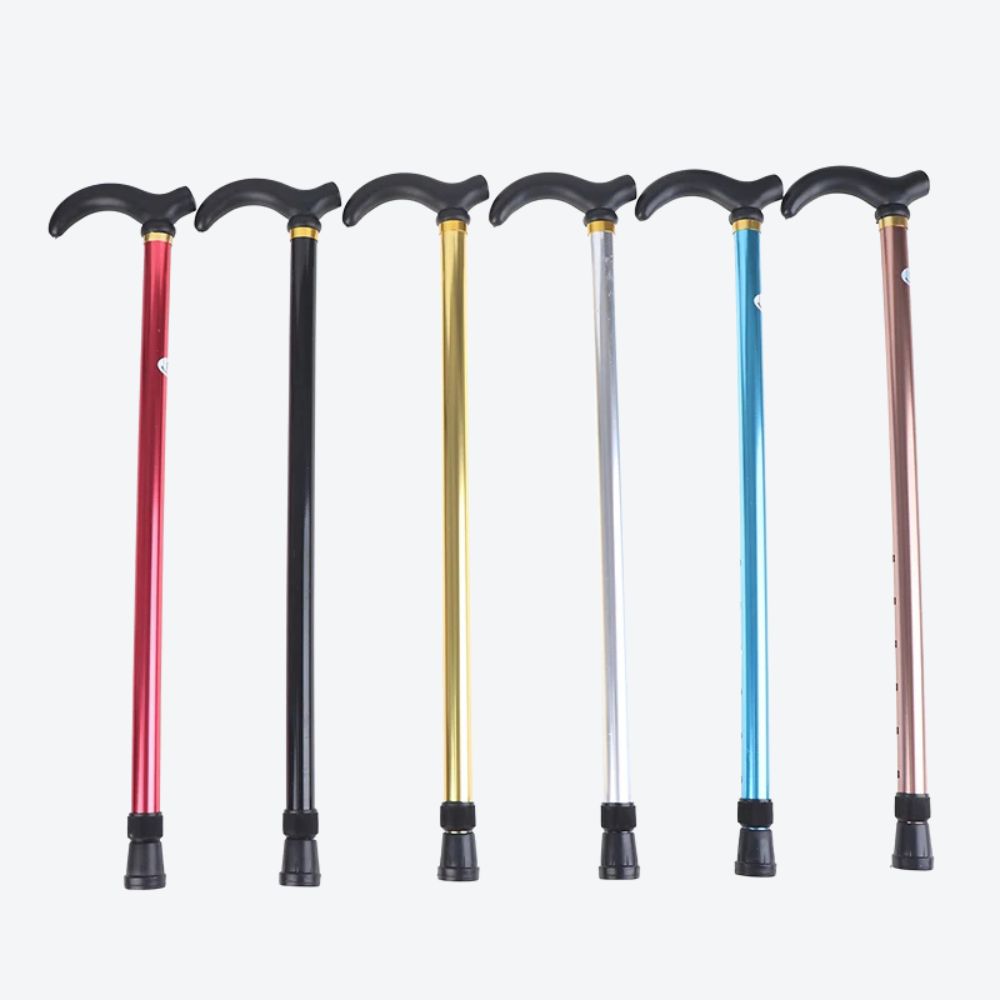 Bastoni Silver Adjustable and Non-Slip Aluminum Cane