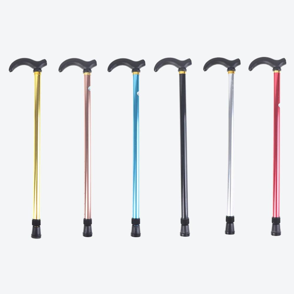 Bastoni Silver Adjustable and Non-Slip Aluminum Cane