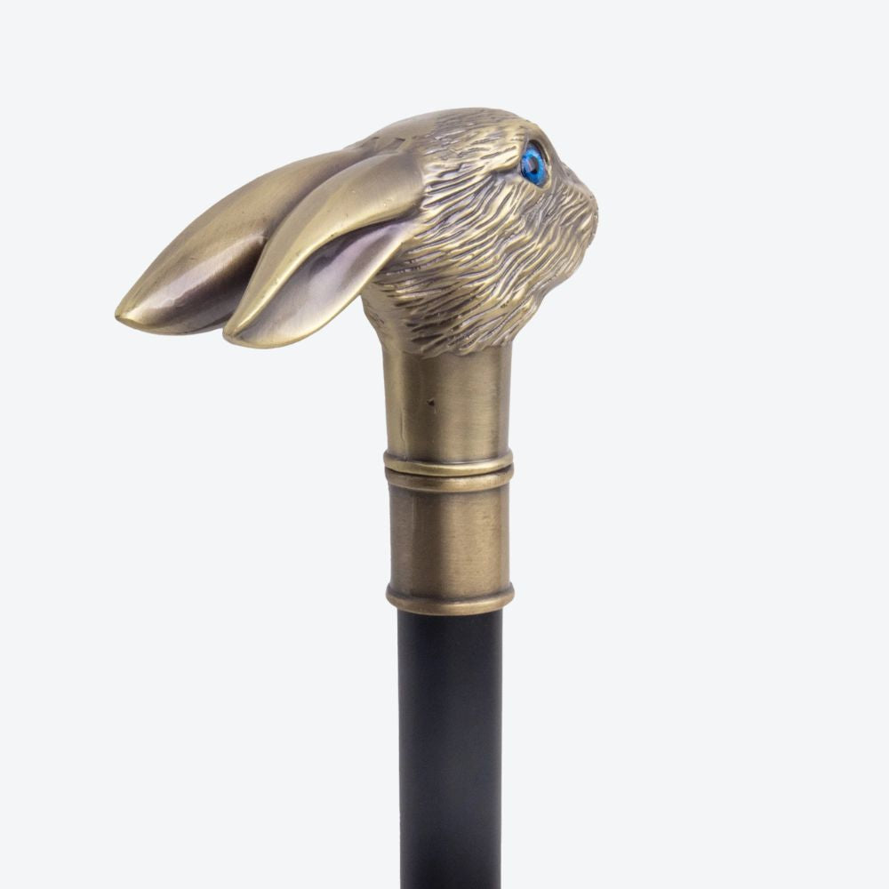 Bastoni Bronze Eared Rabbit Metal Cane