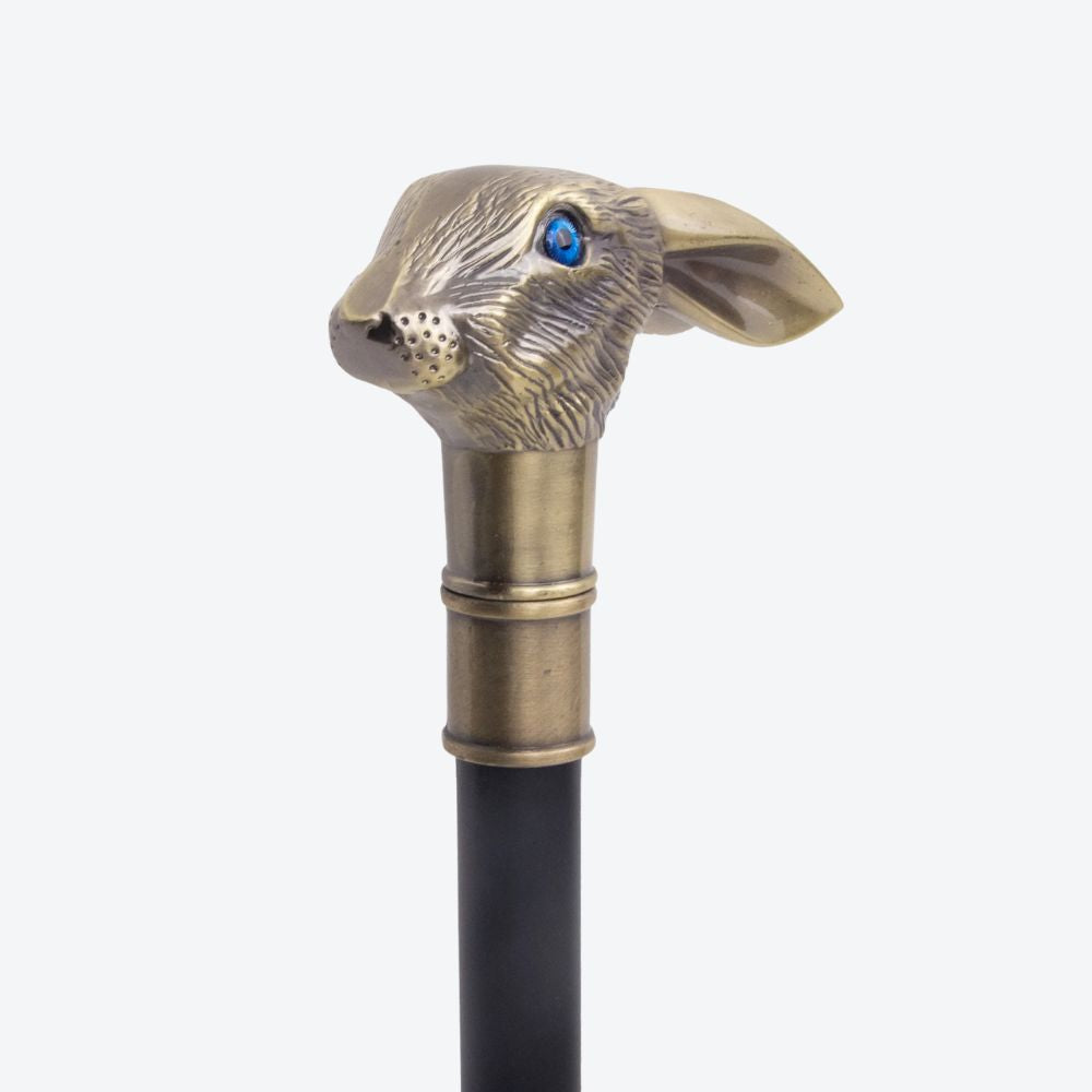 Bastoni Bronze Eared Rabbit Metal Cane