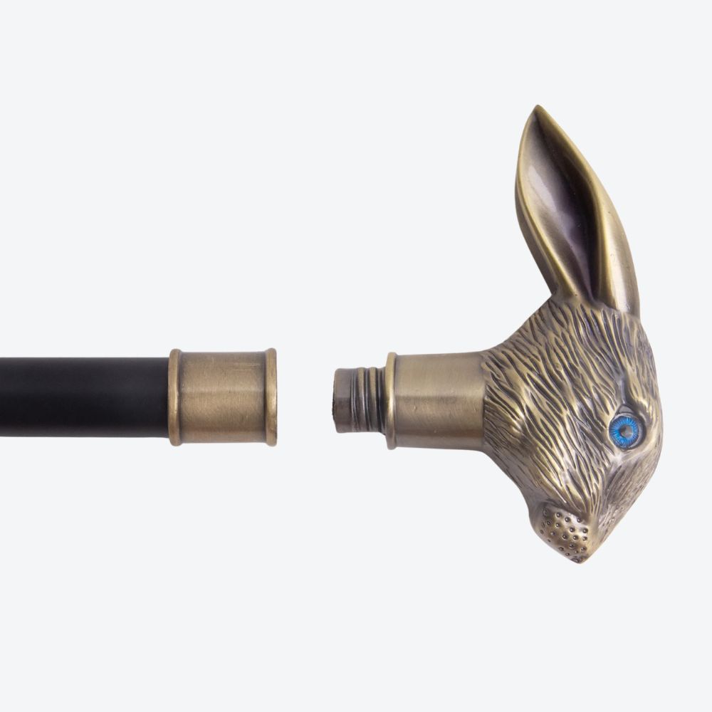 Bastoni Bronze Eared Rabbit Metal Cane
