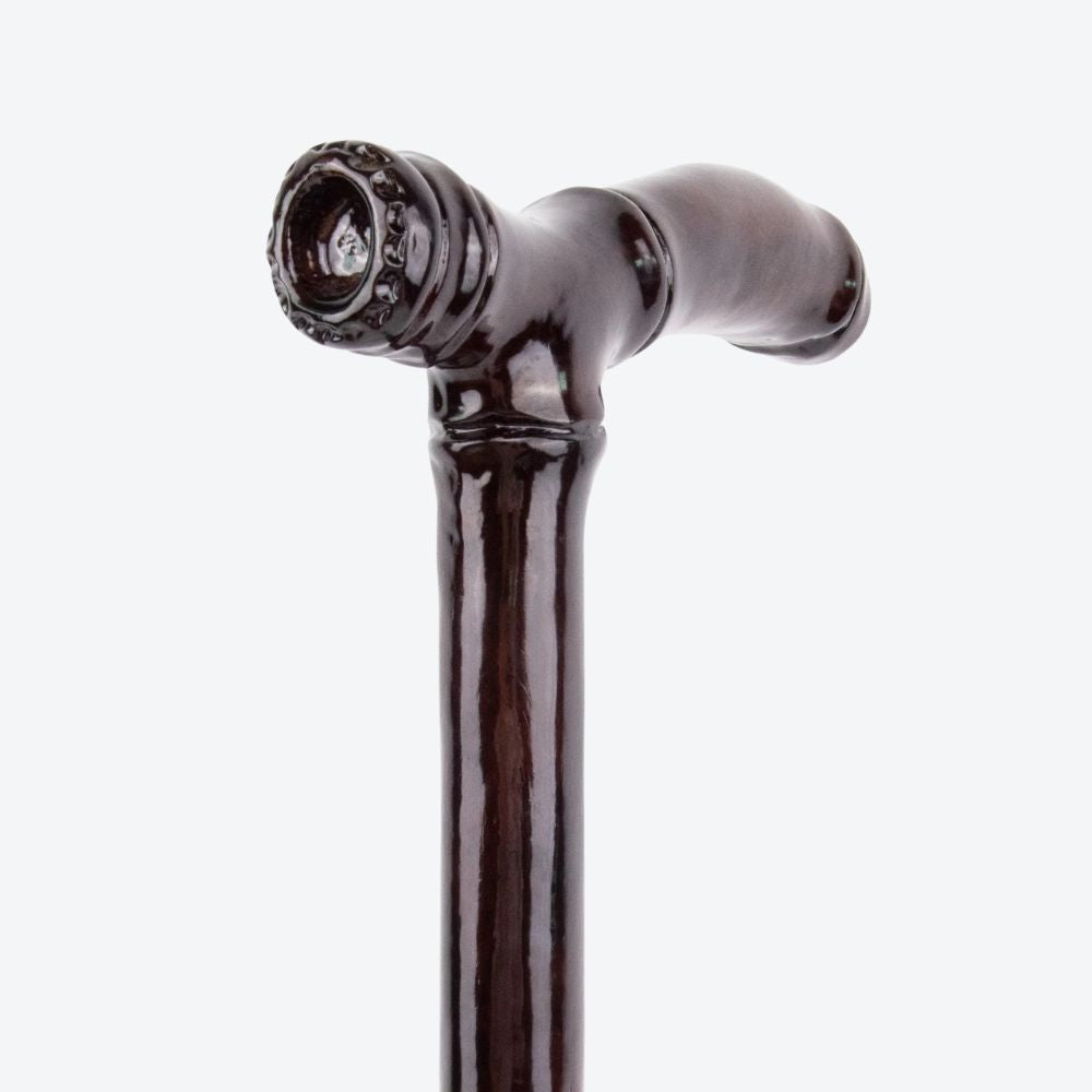 Brown Bamboo Wooden Walking Stick - Bastoni