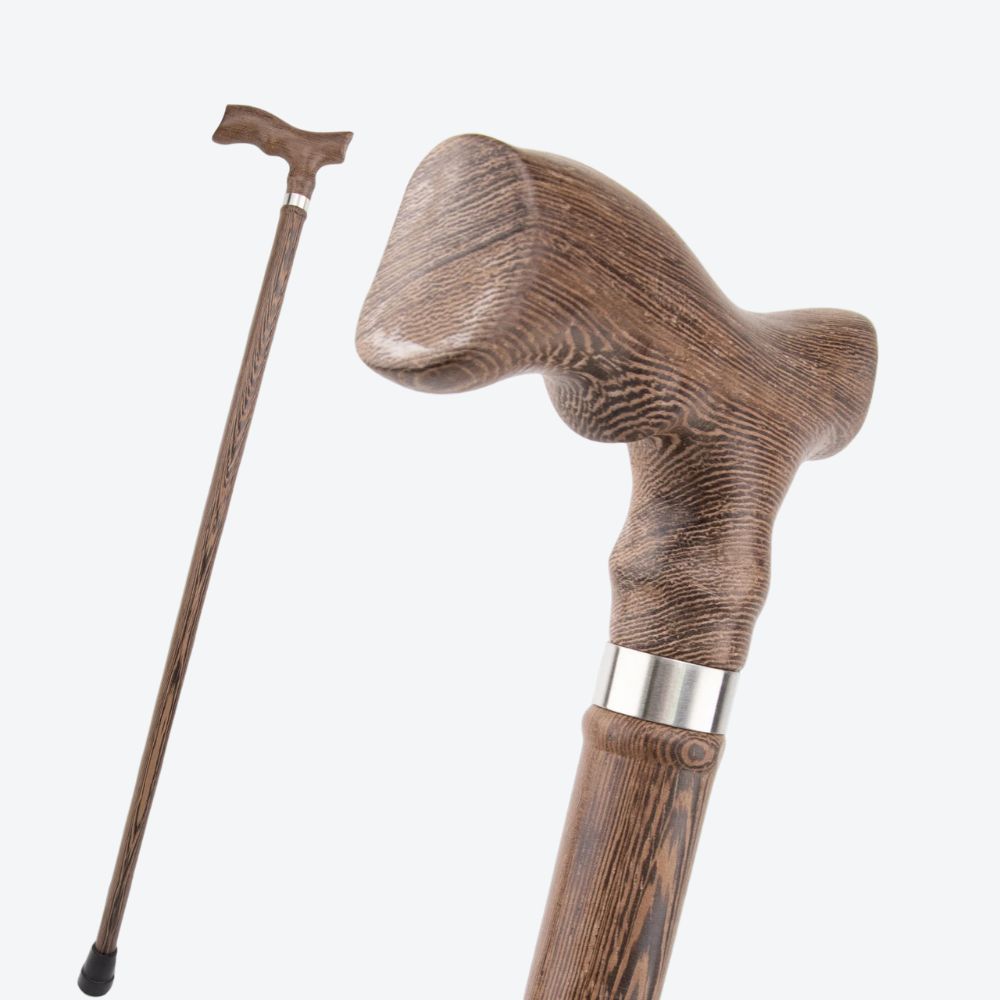Bastoni Brown Fish Tail Wooden Cane