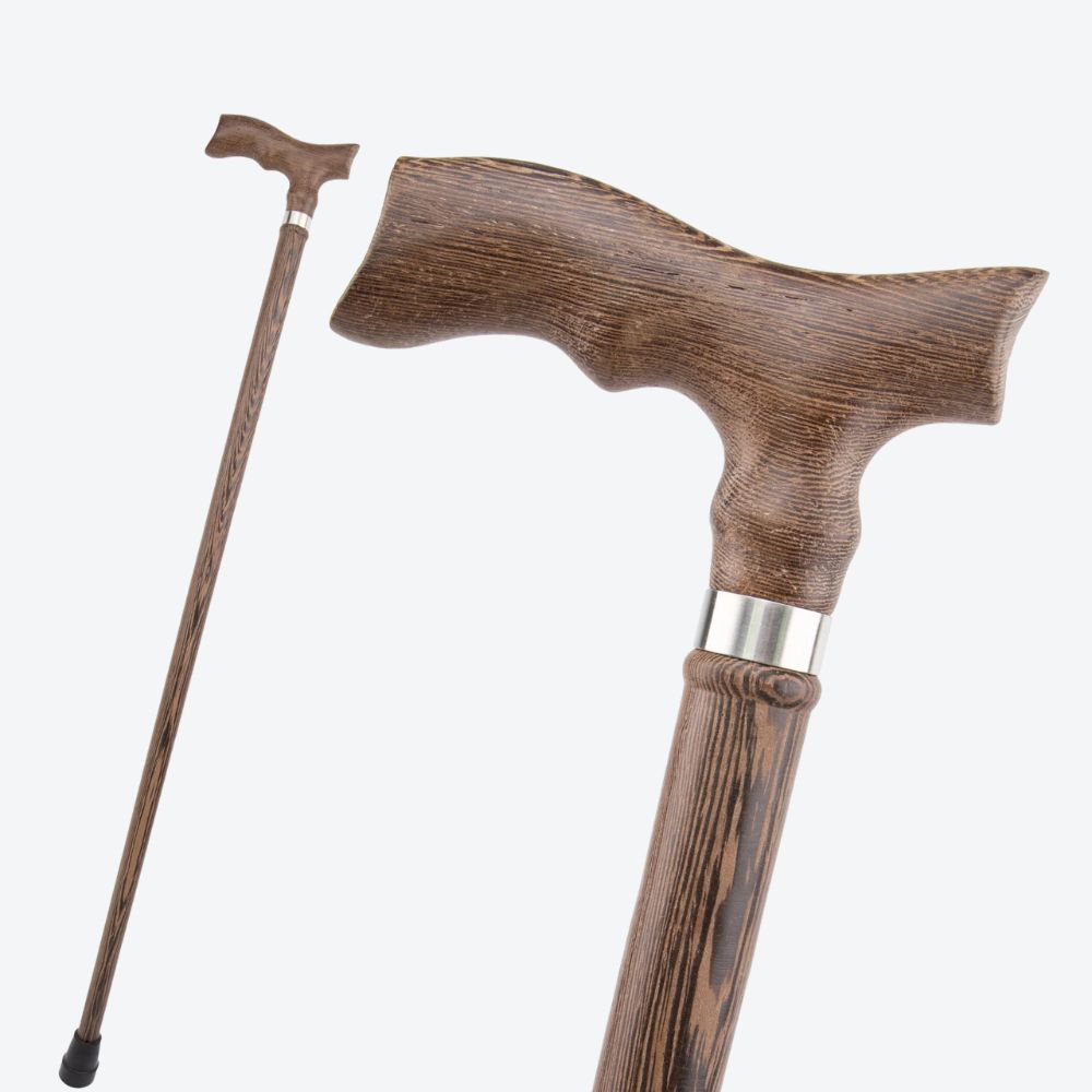 Bastoni Brown Fish Tail Wooden Cane