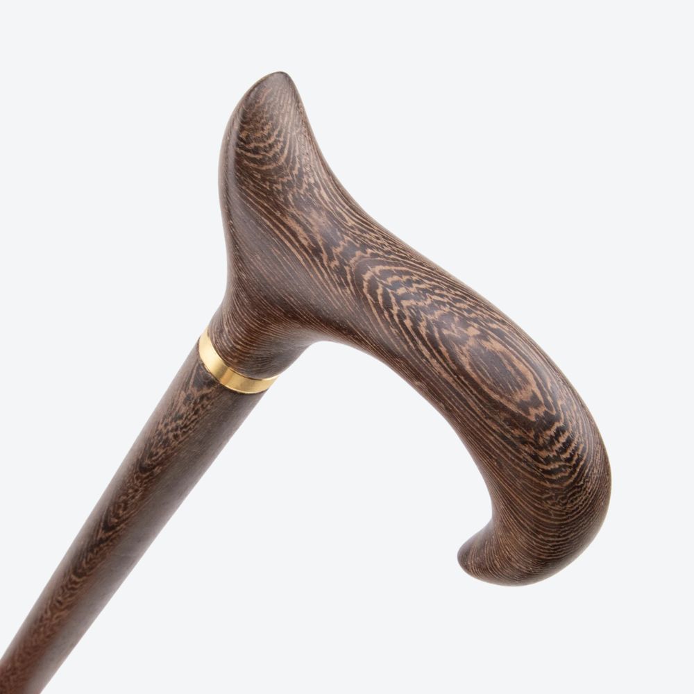 Bastoni Brown Fox Tail Wooden Cane