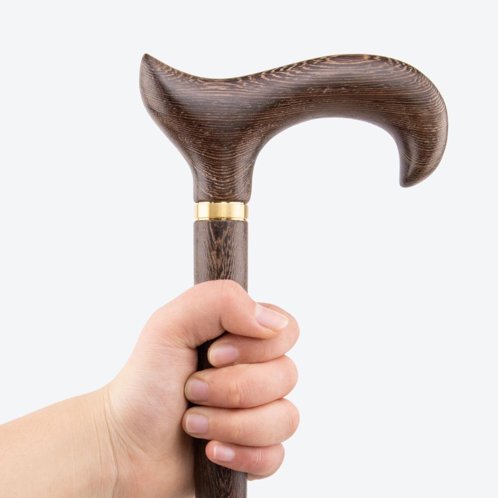 Bastoni Brown Fox Tail Wooden Cane