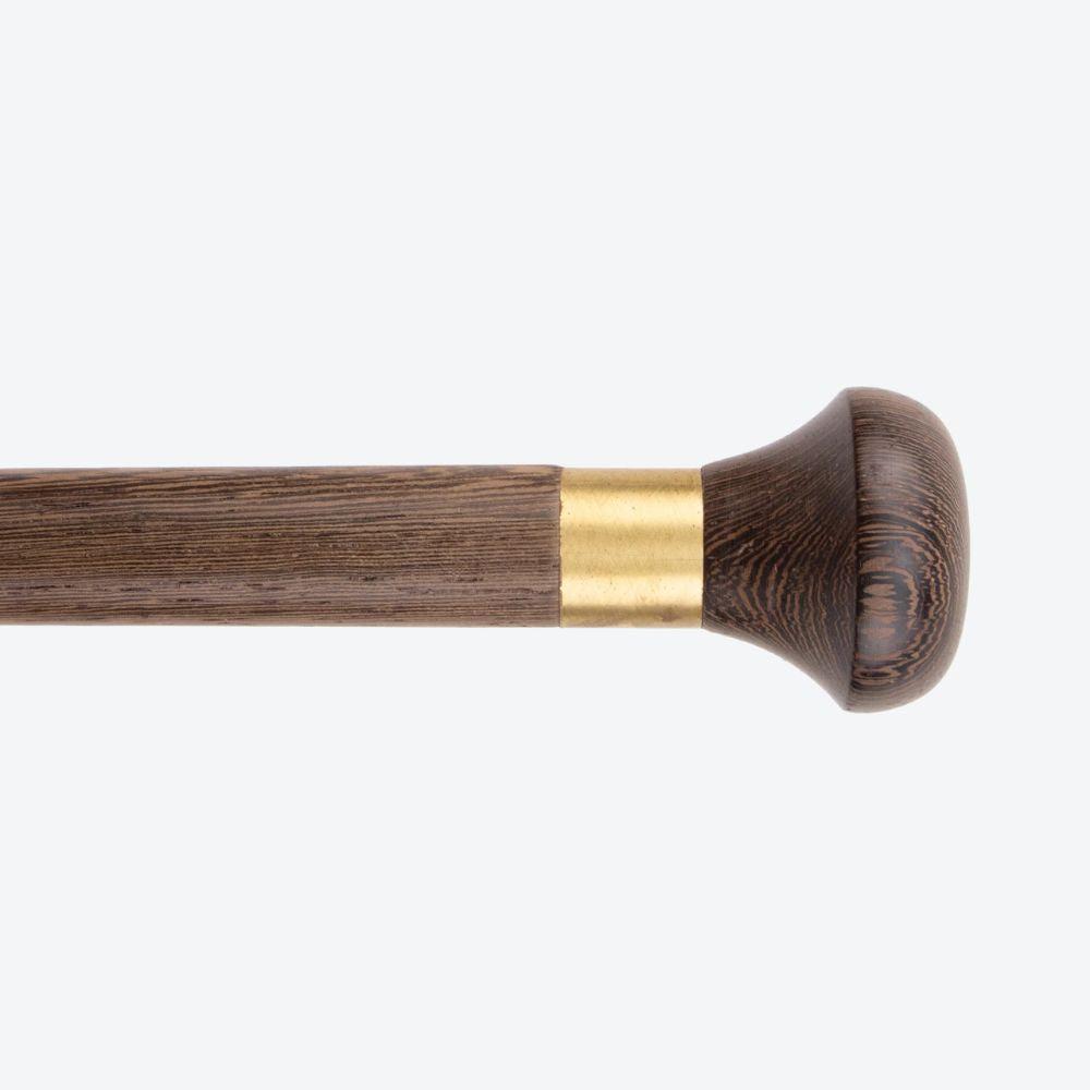 Brown Wooden Cane with Bastoni Handle