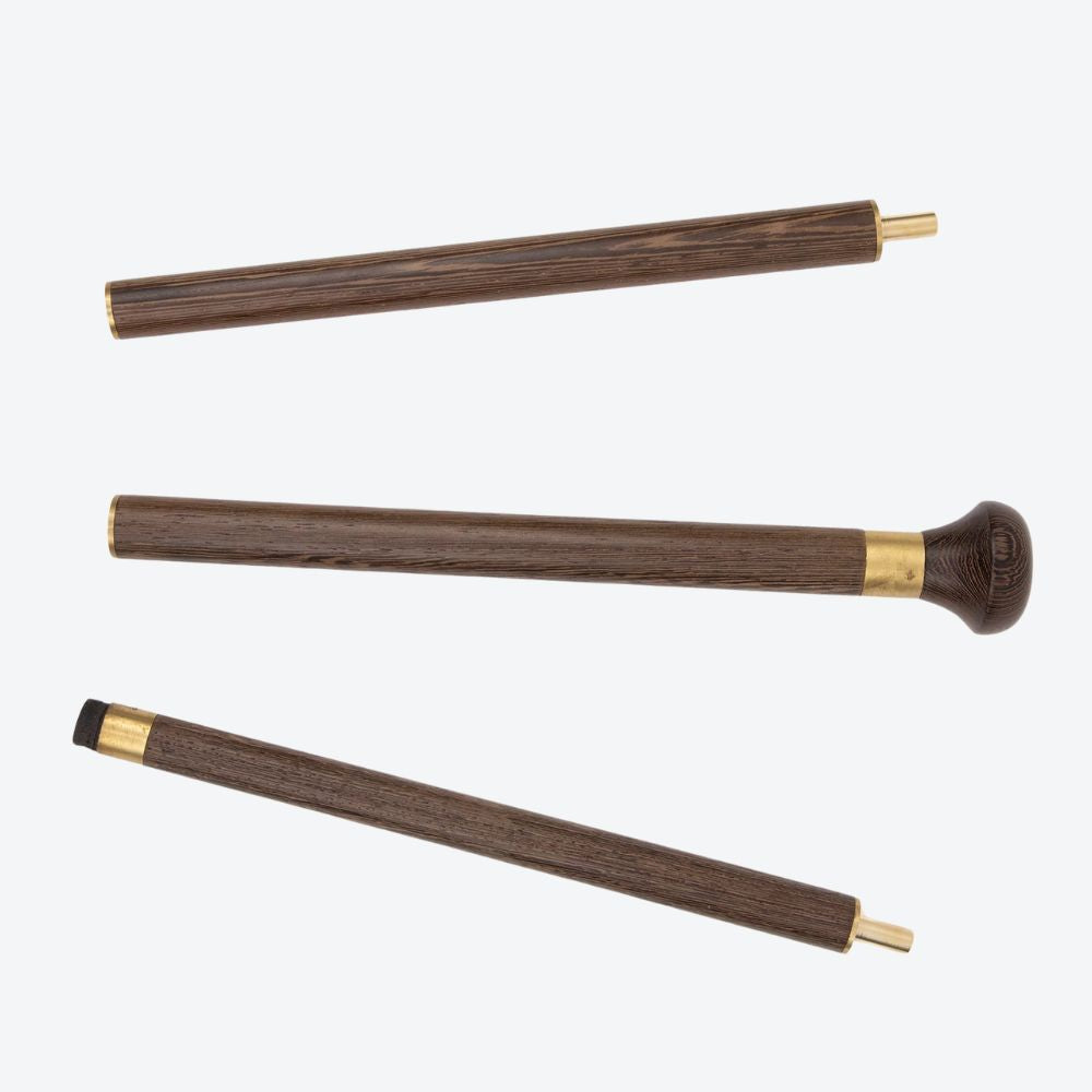 Brown Wooden Cane with Bastoni Handle