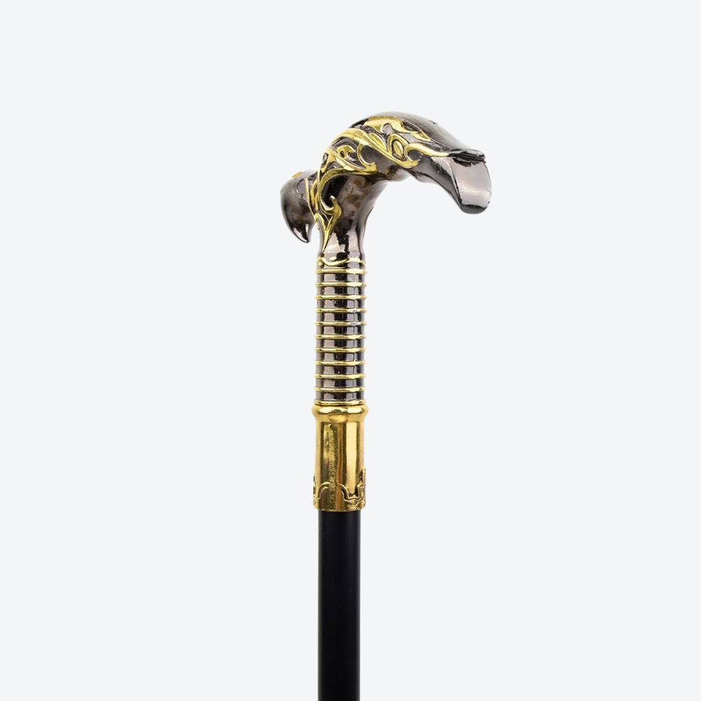 Classic Golden Claw Metal Cane-Bastoni UK