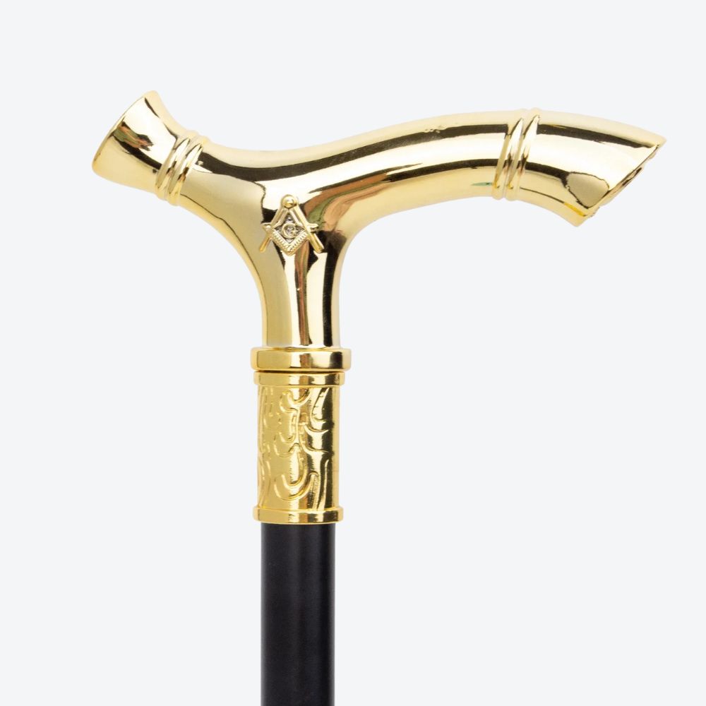 Classic Golden Masonic Cane - Bastoni