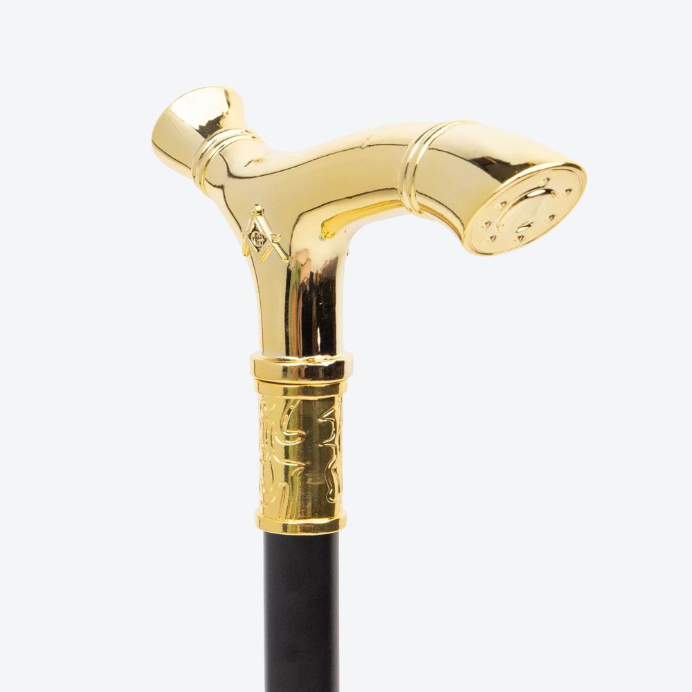 Classic Golden Masonic Cane - Bastoni