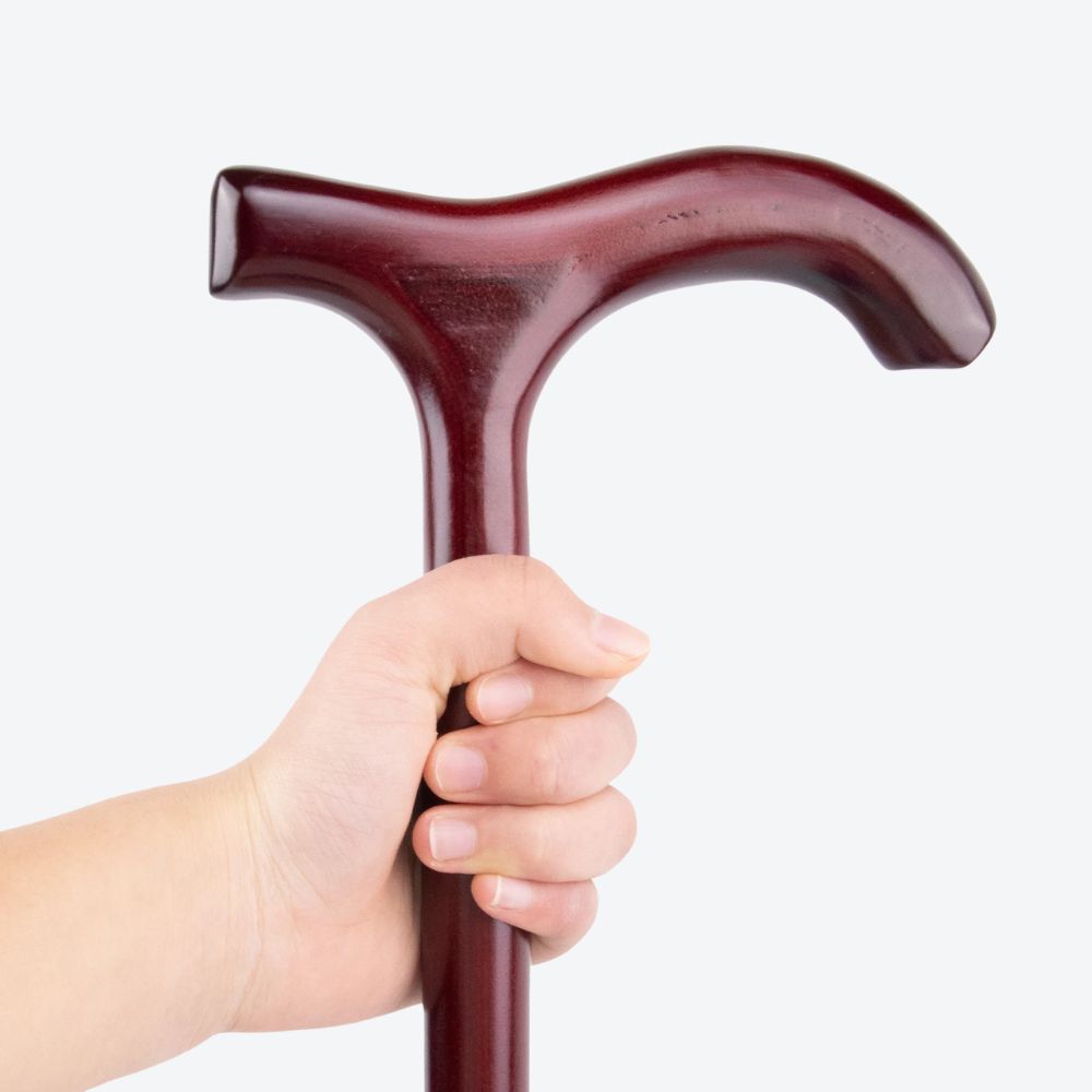 Classic Wooden Cane, Light and Delicate, Bastoni Wine