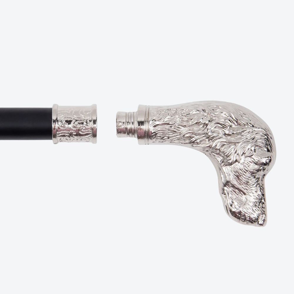 Classic Metal Dog Head Cane - Bastoni