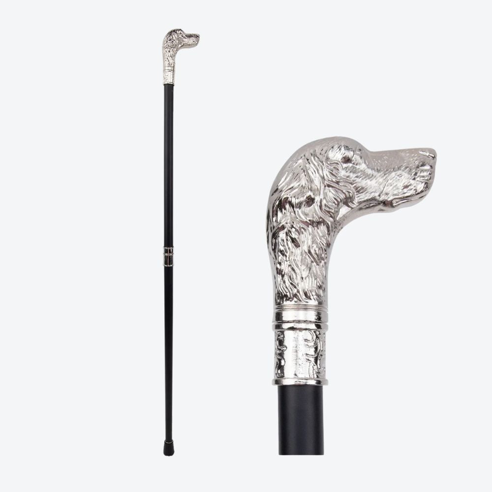 Classic Metal Dog Head Cane - Bastoni