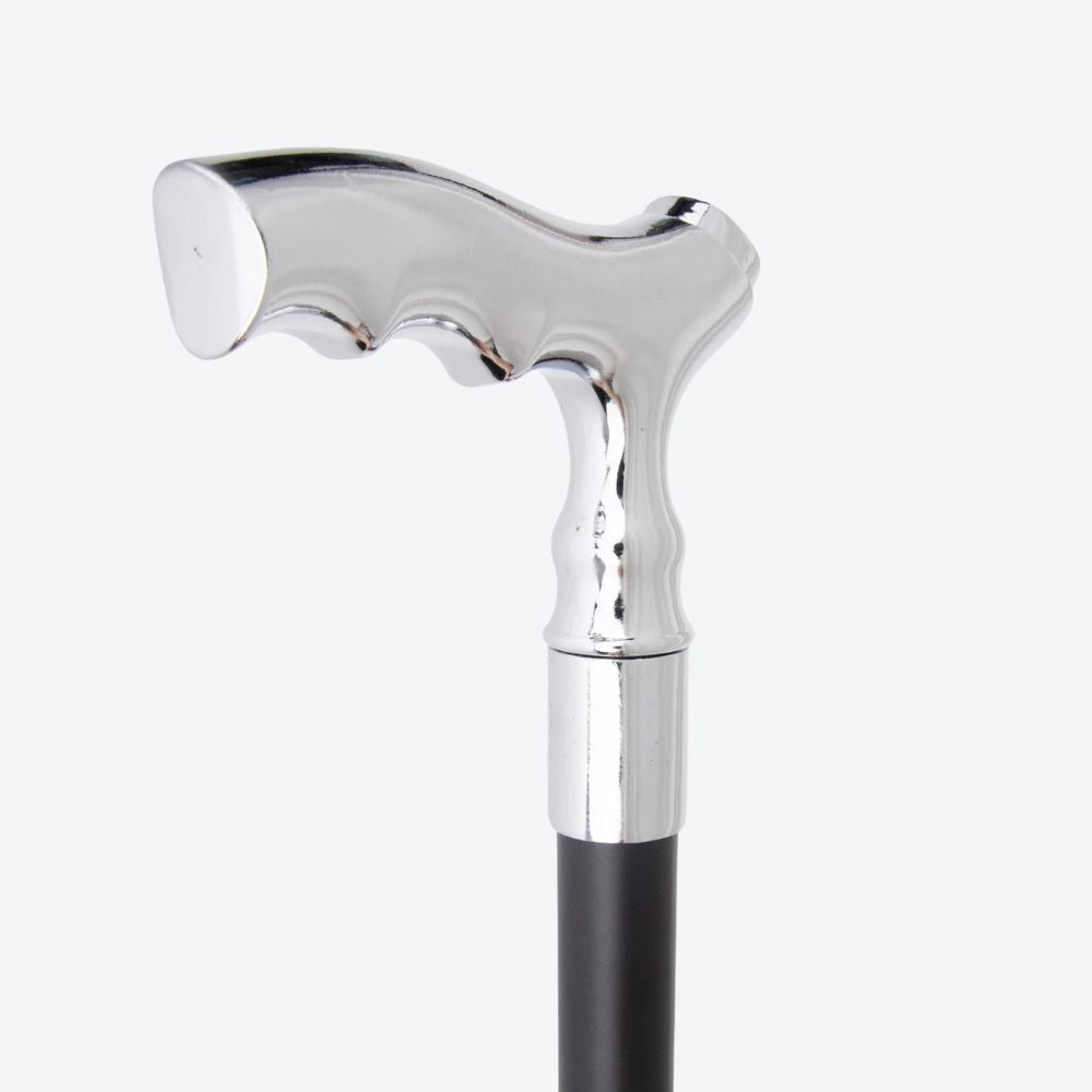 Classic Silver Cane Blacksmith's Staff - Bastoni