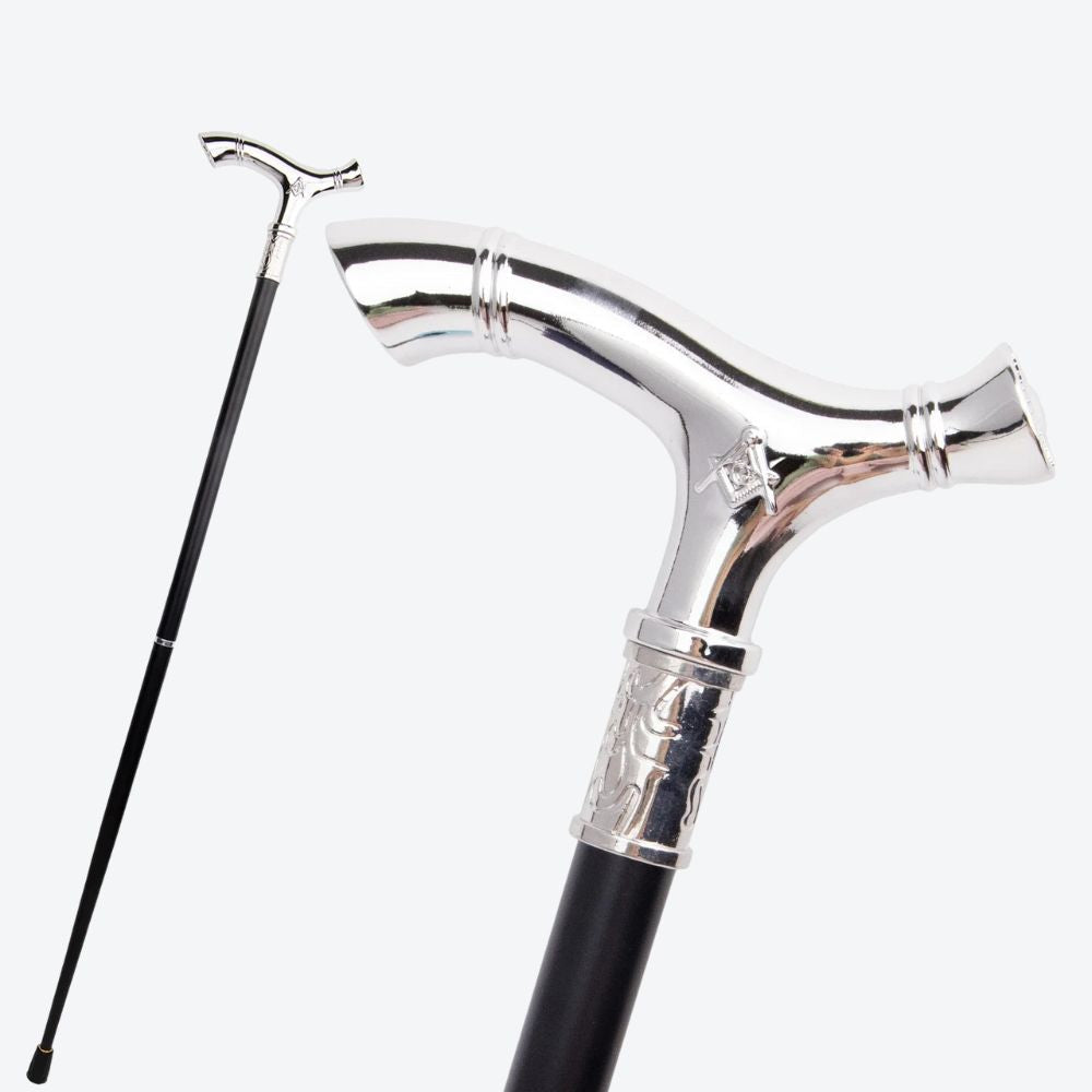 Classic Silver Masonic Cane - Bastoni