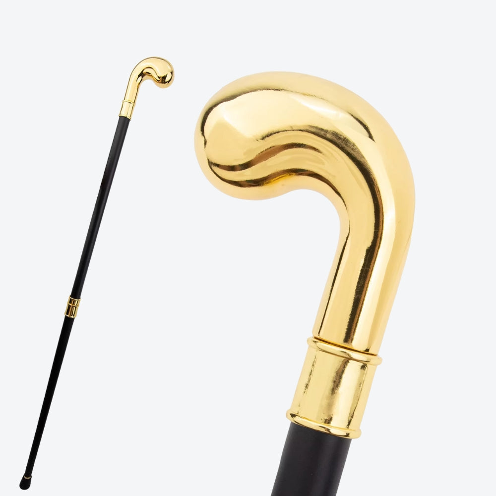 Classic Sovereign Gold Metal Cane - Bastoni