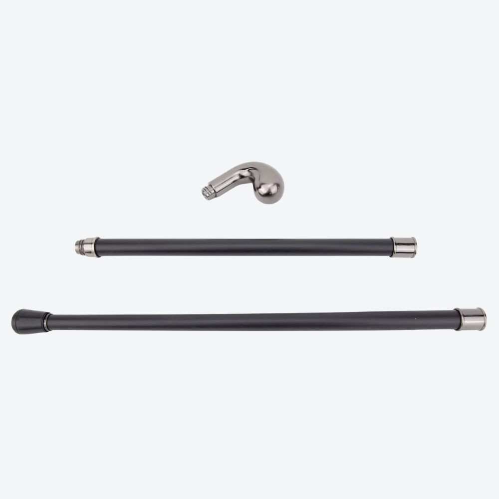 Classic Sovereign Silver Metal Walking Stick - Bastoni