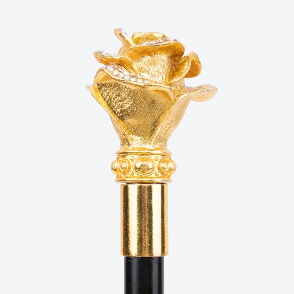 Classic Victorian Pink Gold Walking Stick - Bastoni