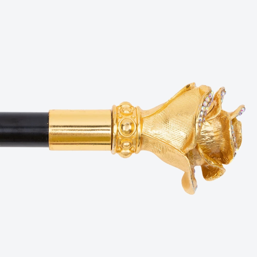 Classic Victorian Pink Gold Walking Stick - Bastoni