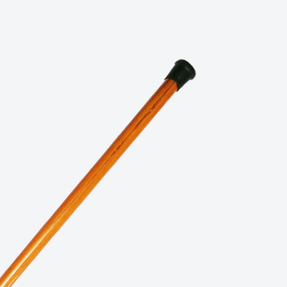 Classic Wooden Cane with Yellow U-Handle - Bastoni