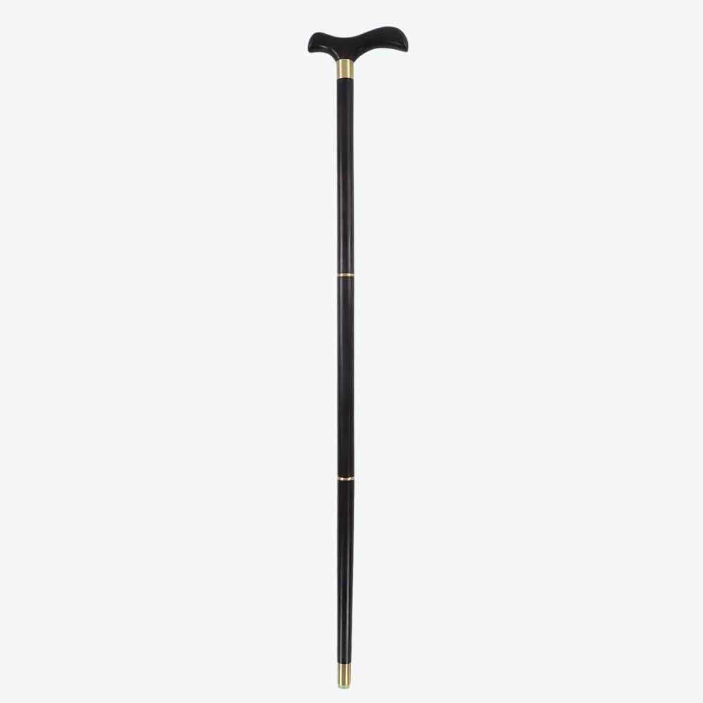 Bastoni Elegant Black Natural Wood Cane