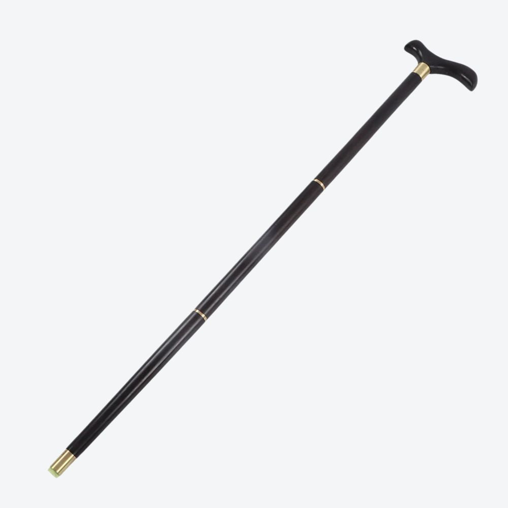 Bastoni Elegant Black Natural Wood Cane