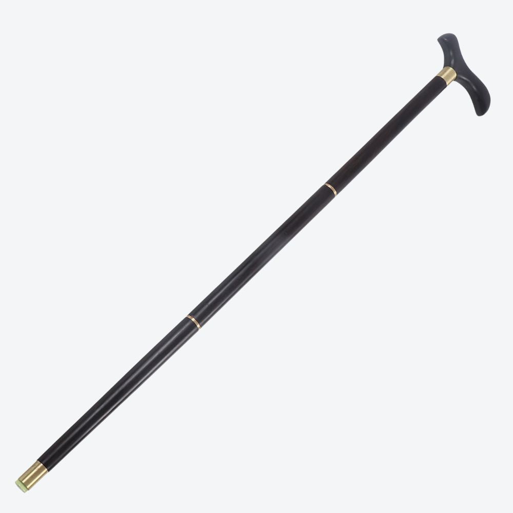 Bastoni Elegant Black Natural Wood Cane