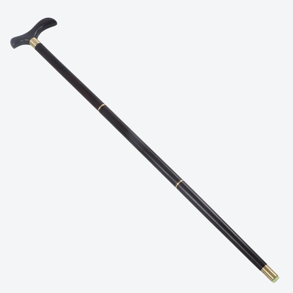 Bastoni Elegant Black Natural Wood Cane