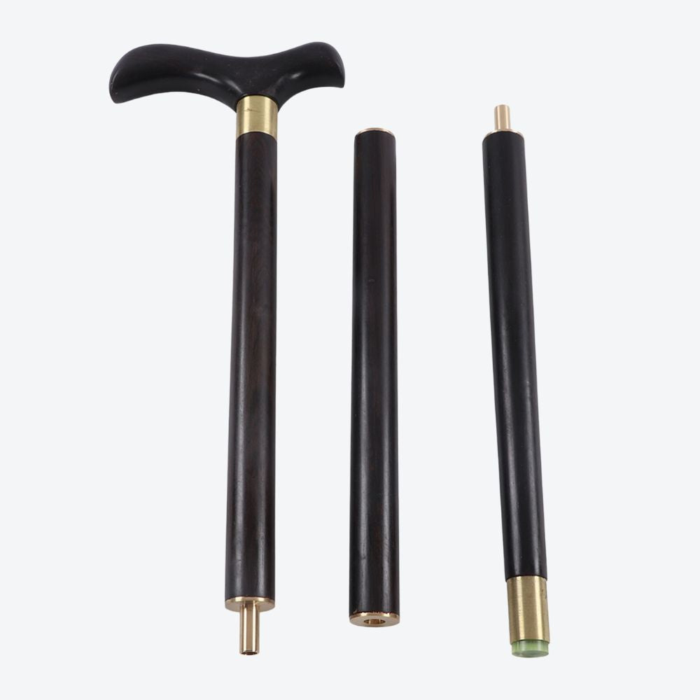 Bastoni Elegant Black Natural Wood Cane