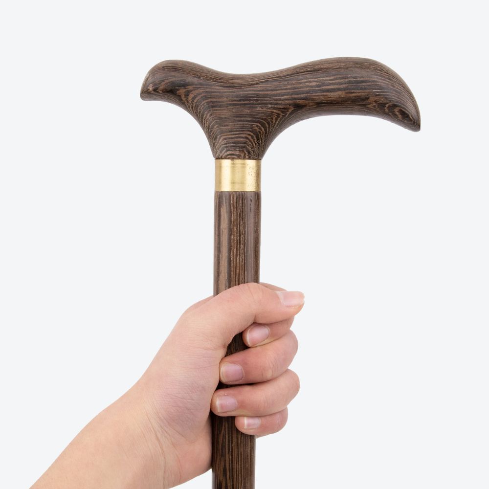 Elegant Brown Natural Wood Cane Bastoni