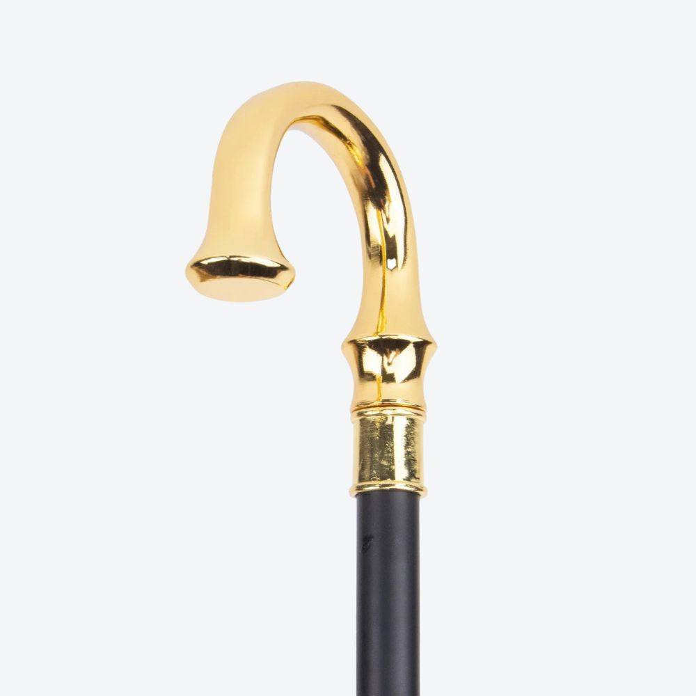 Elegant Cane with Gold U-Handle - Bastoni