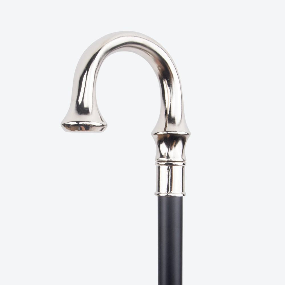 Elegant Cane with Silver U-Handle - Bastoni