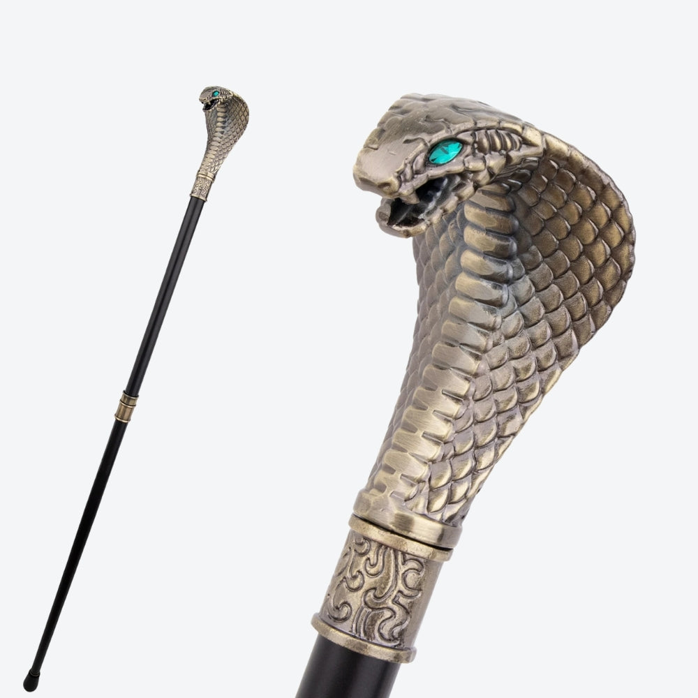 Elegant Imperial Serpent Walking Stick - Bastoni