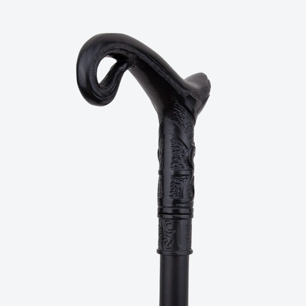 Luxury Elegant Arabic Style Black Bastoni Walking Stick