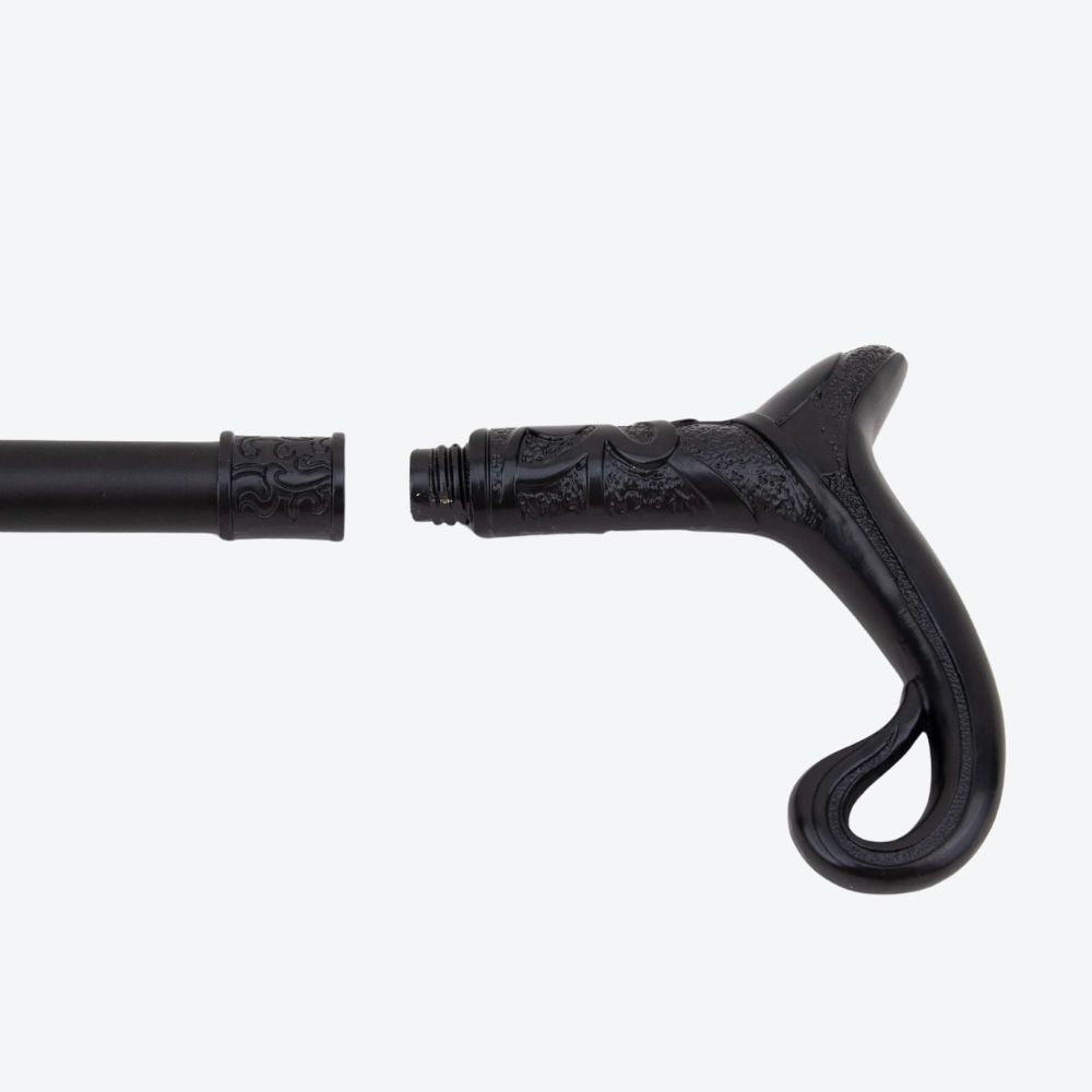 Luxury Elegant Arabic Style Black Bastoni Walking Stick