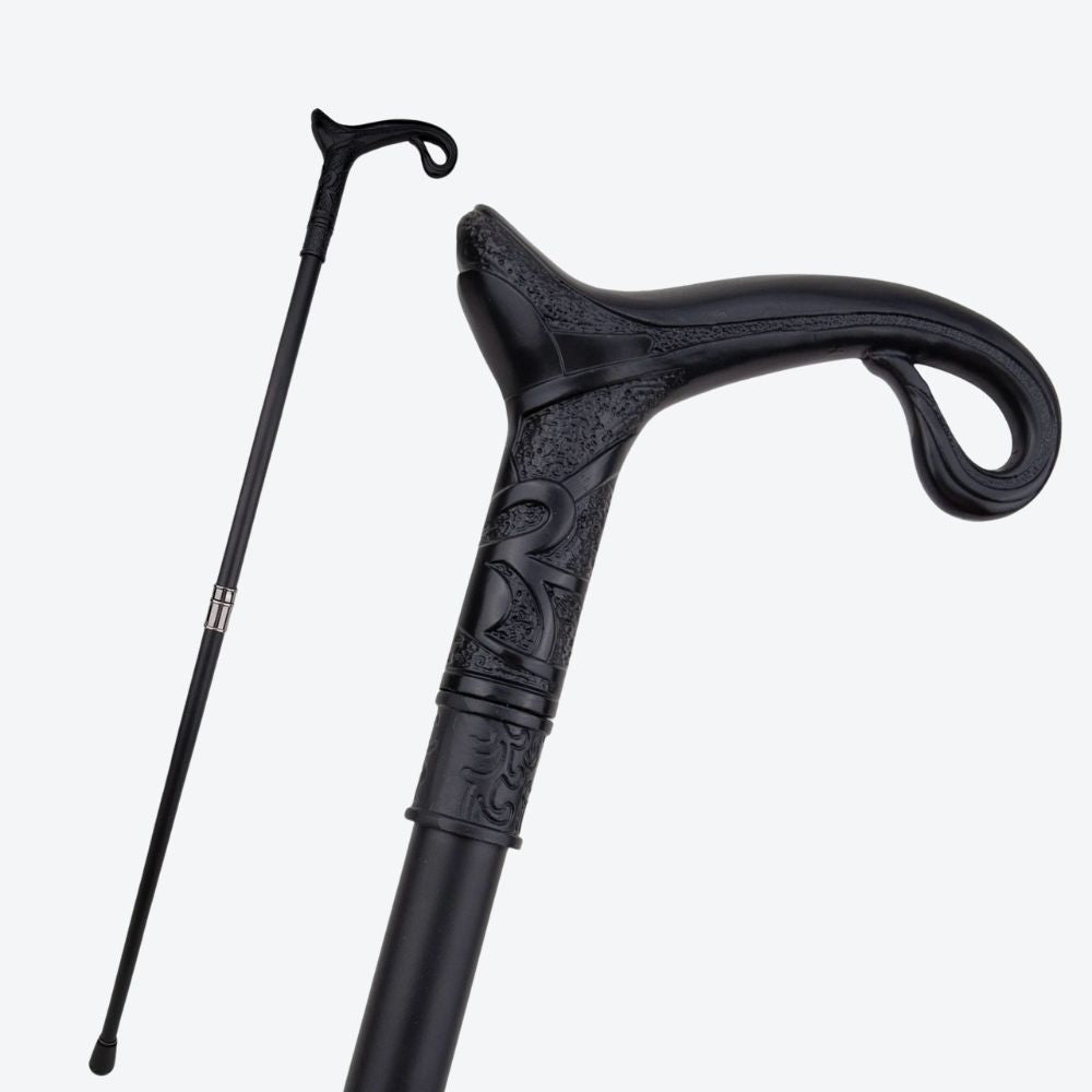Luxury Elegant Arabic Style Black Bastoni Walking Stick