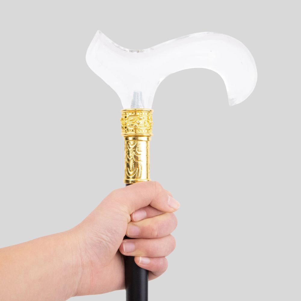 Elegant Luxury Cane with Transparent Handle Bastoni