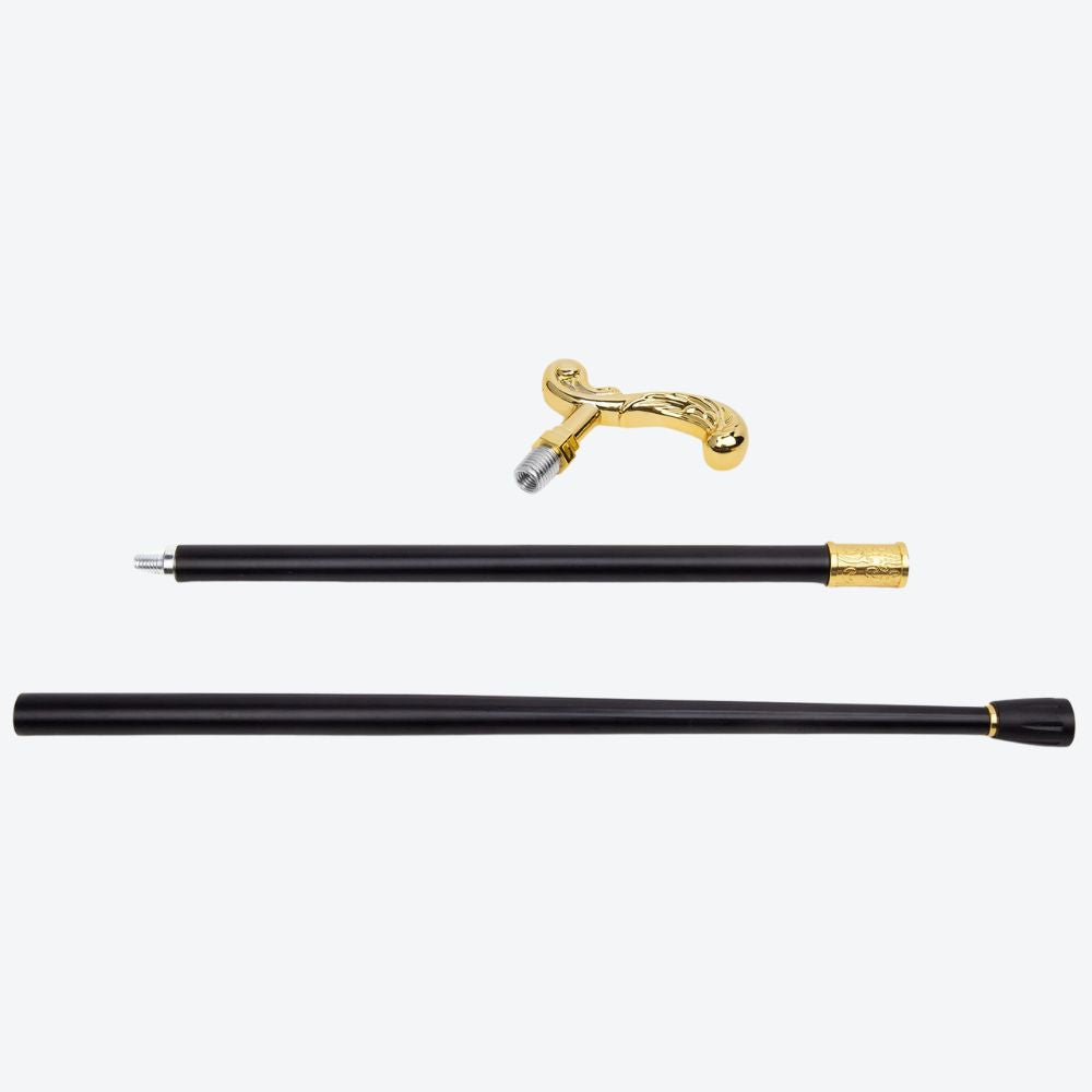 Bastoni Luxury Elegant Moscow Style Golden Cane